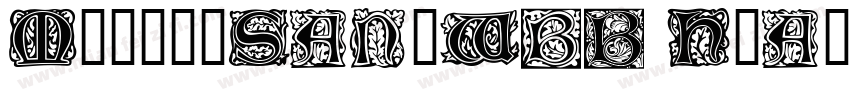 MorrisSansW01 Heavy字体转换